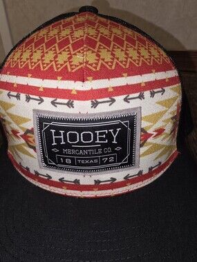 Hooey Red, Gold & Black Aztec Pattern Snapback Hat